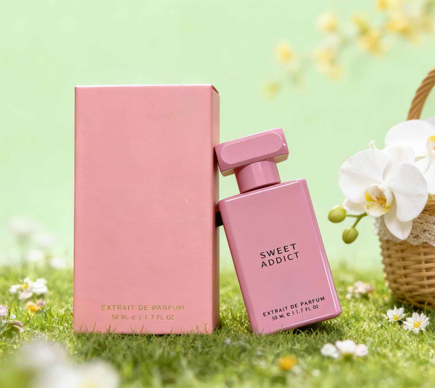 Perfume Jasmine Fragrance - Sweet Addict perfume, powder mixed bottle