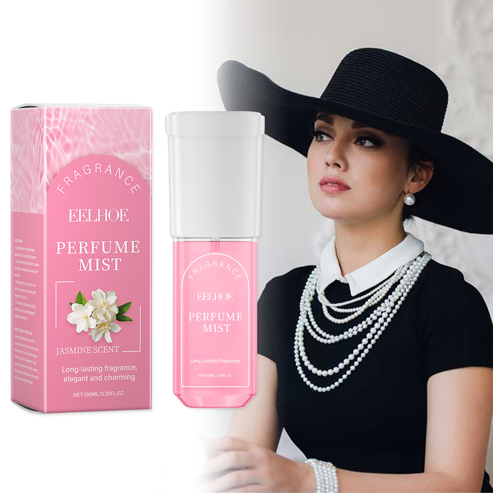 Perfume Jasmine Fragrance - Brazilian Jasmine Body Perfume Spray for