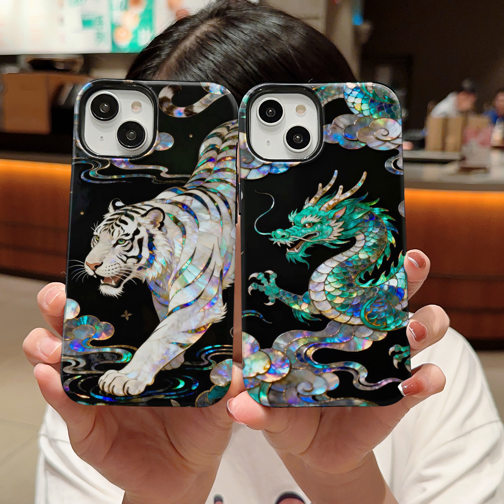 Perfume Pure Xs - Stylish Tiger Dragon Marble Texture Printed