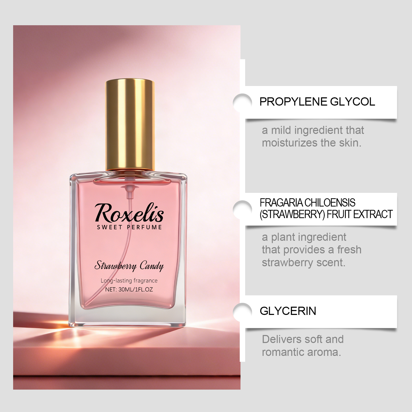 Strawberry Candy Sweet Fragran - Perfume Alcohol Fragrance recension och pris