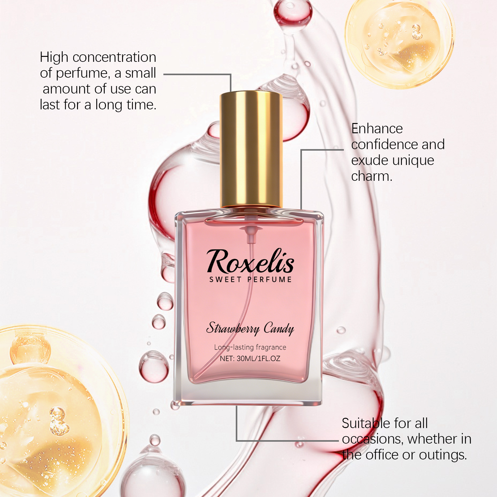 Strawberry Candy Sweet Fragran - Perfume Alcohol Fragrance recension och pris