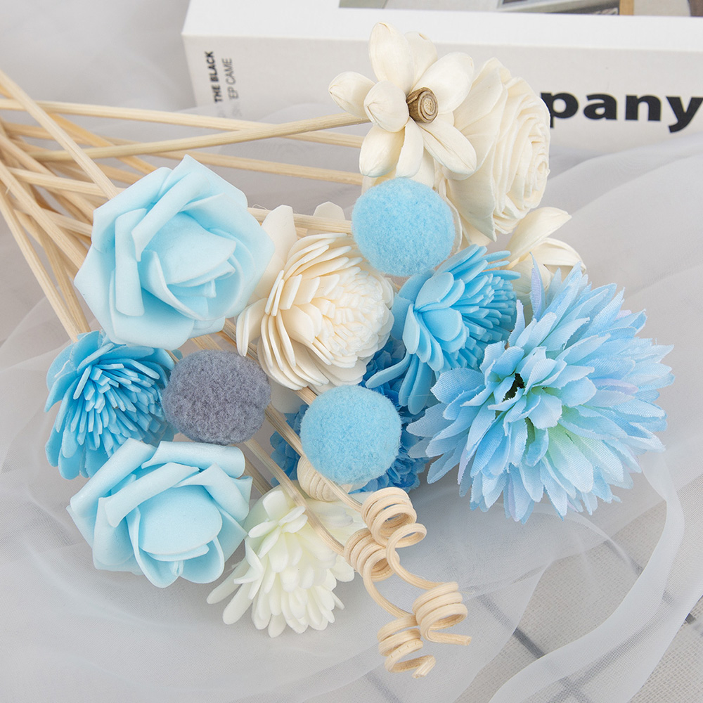 19pcs Bule Artificial Flower R - Perfume Fragrance Stick recension och pris
