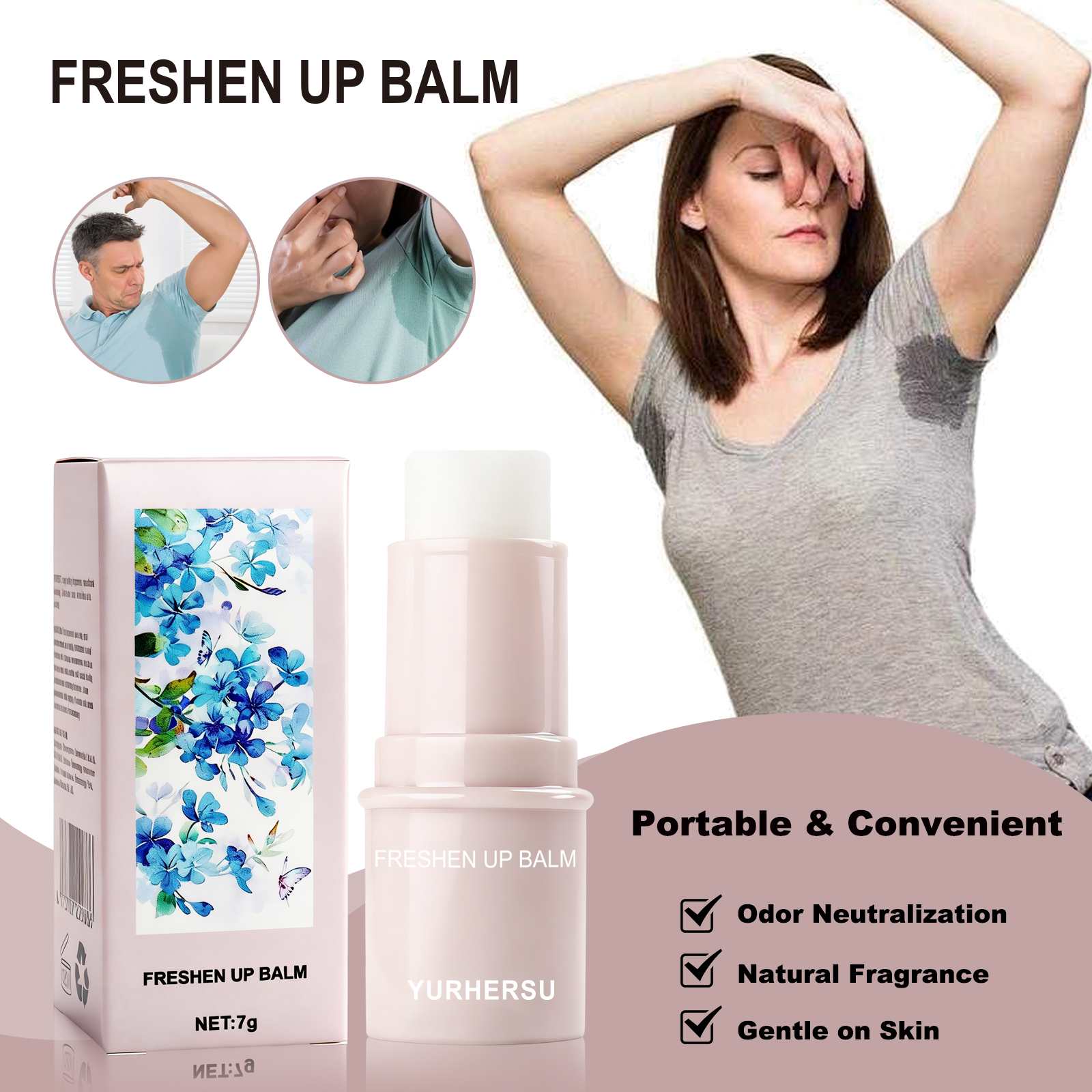 Portable antiperspirant stick, - Perfume Fragrance Stick recension och pris