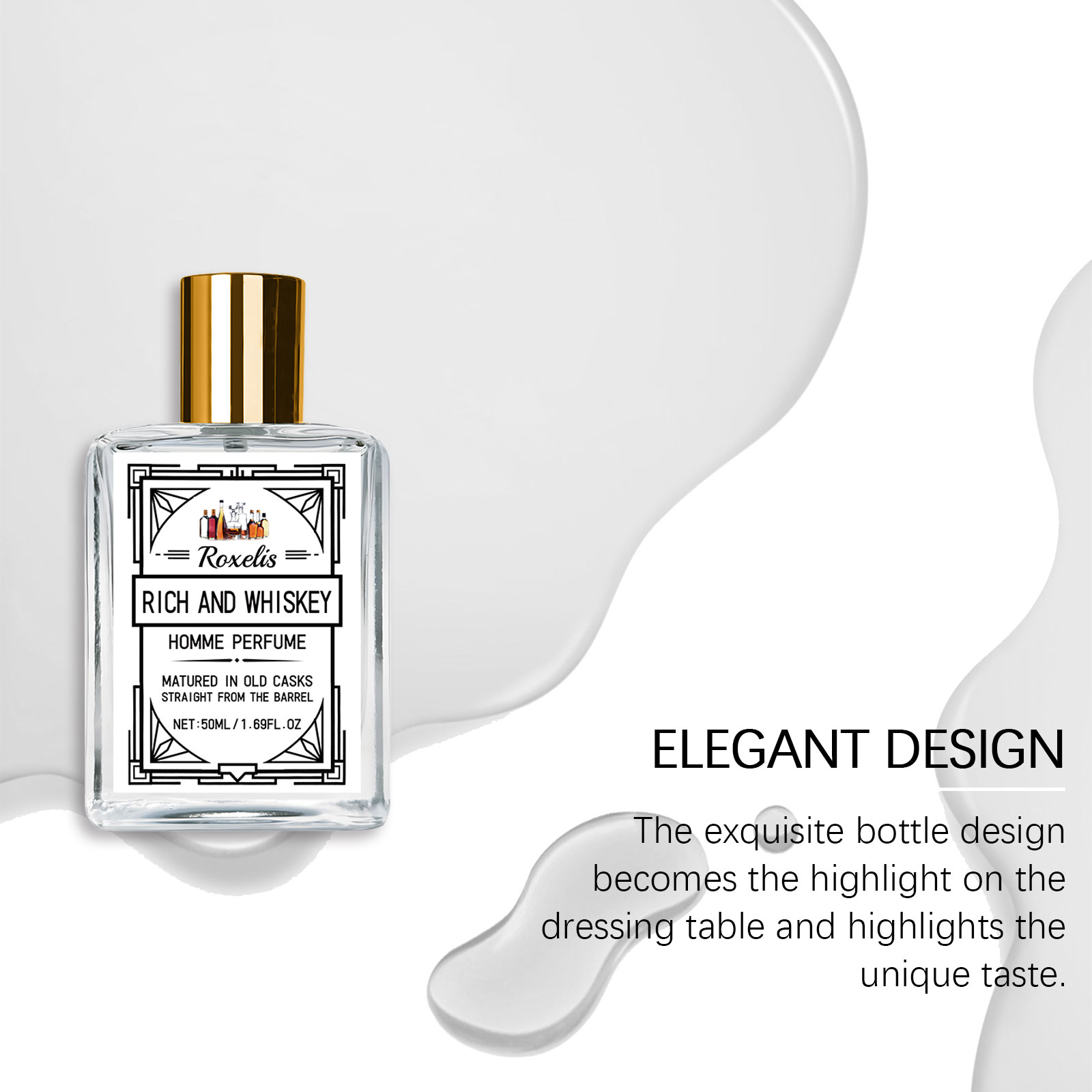 Roxelis 50ml Charm Whisky Men' - Perfume Alcohol Fragrance recension och pris
